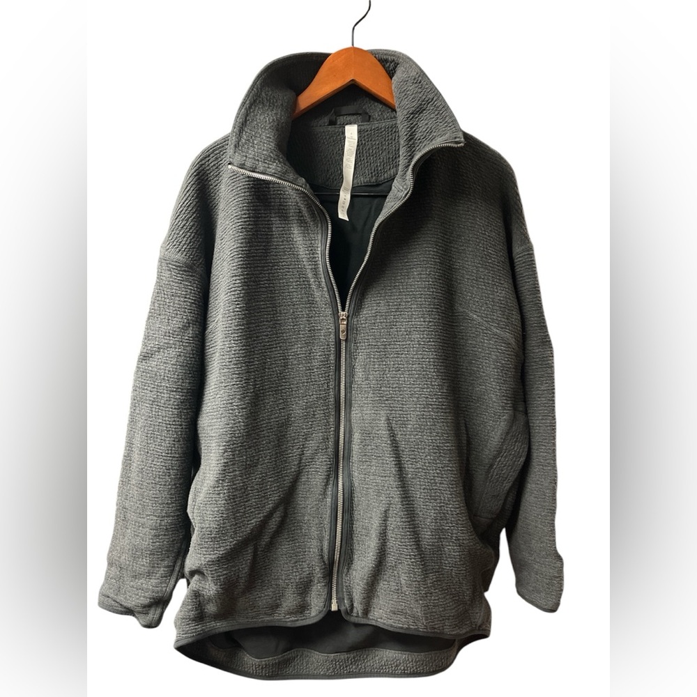 Lululemon Athletica Gray Zip Up Sweater Relaxed Fit